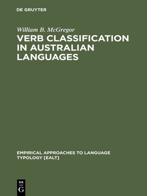 cover image of Verb Classification in Australian Languages